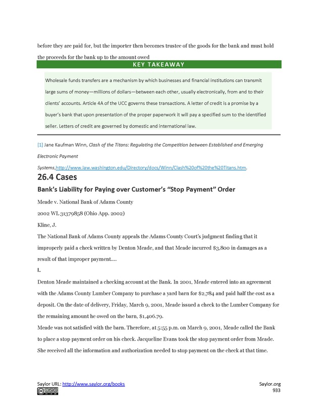 Business Law and the Legal Environment - Page 933